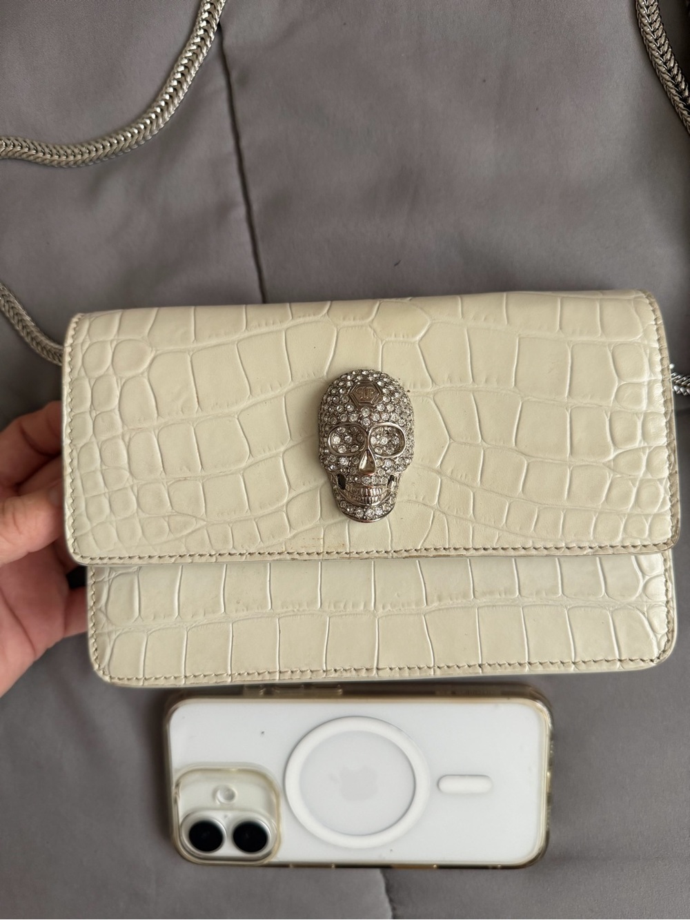 Authentic Philipp Plein leather bag